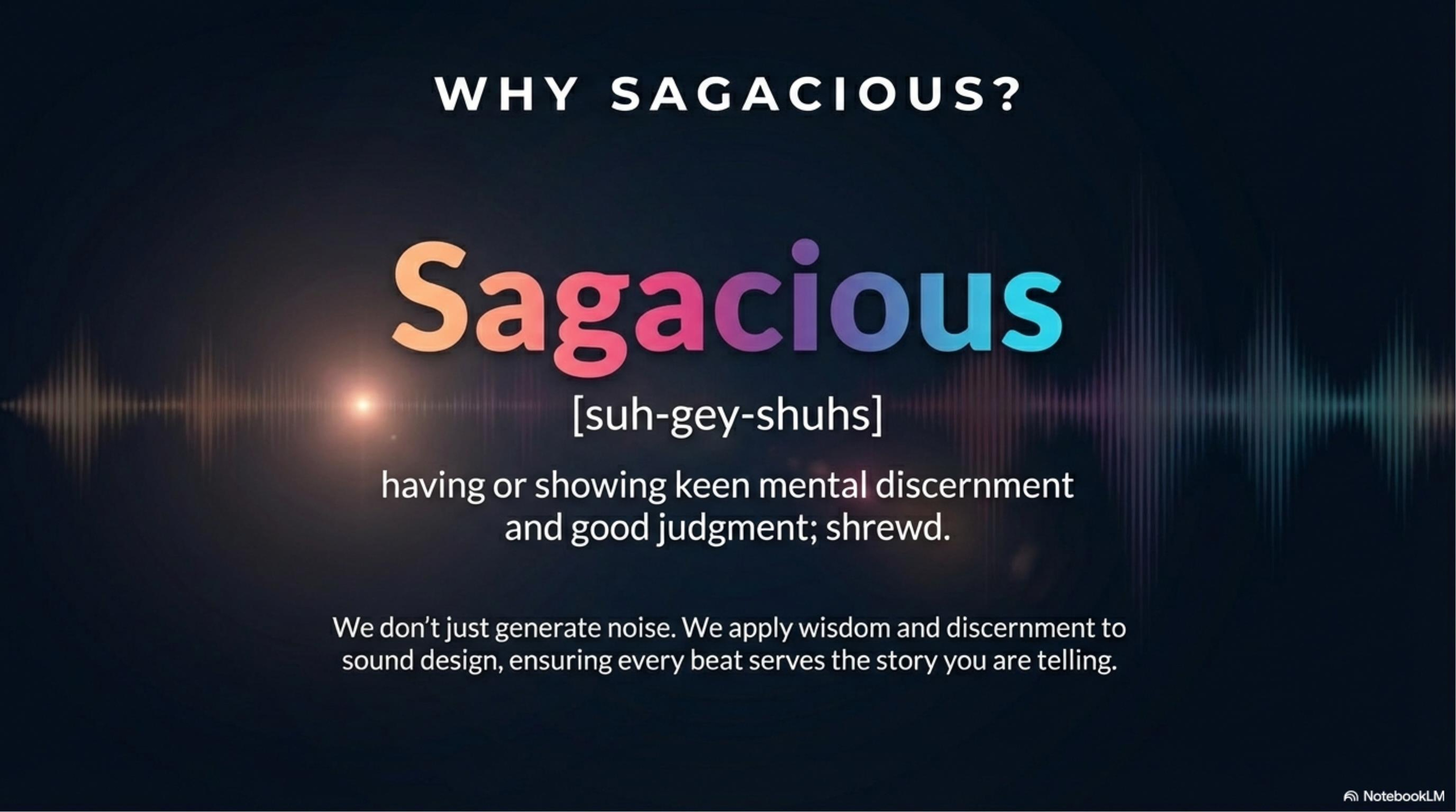 Why Sagacious