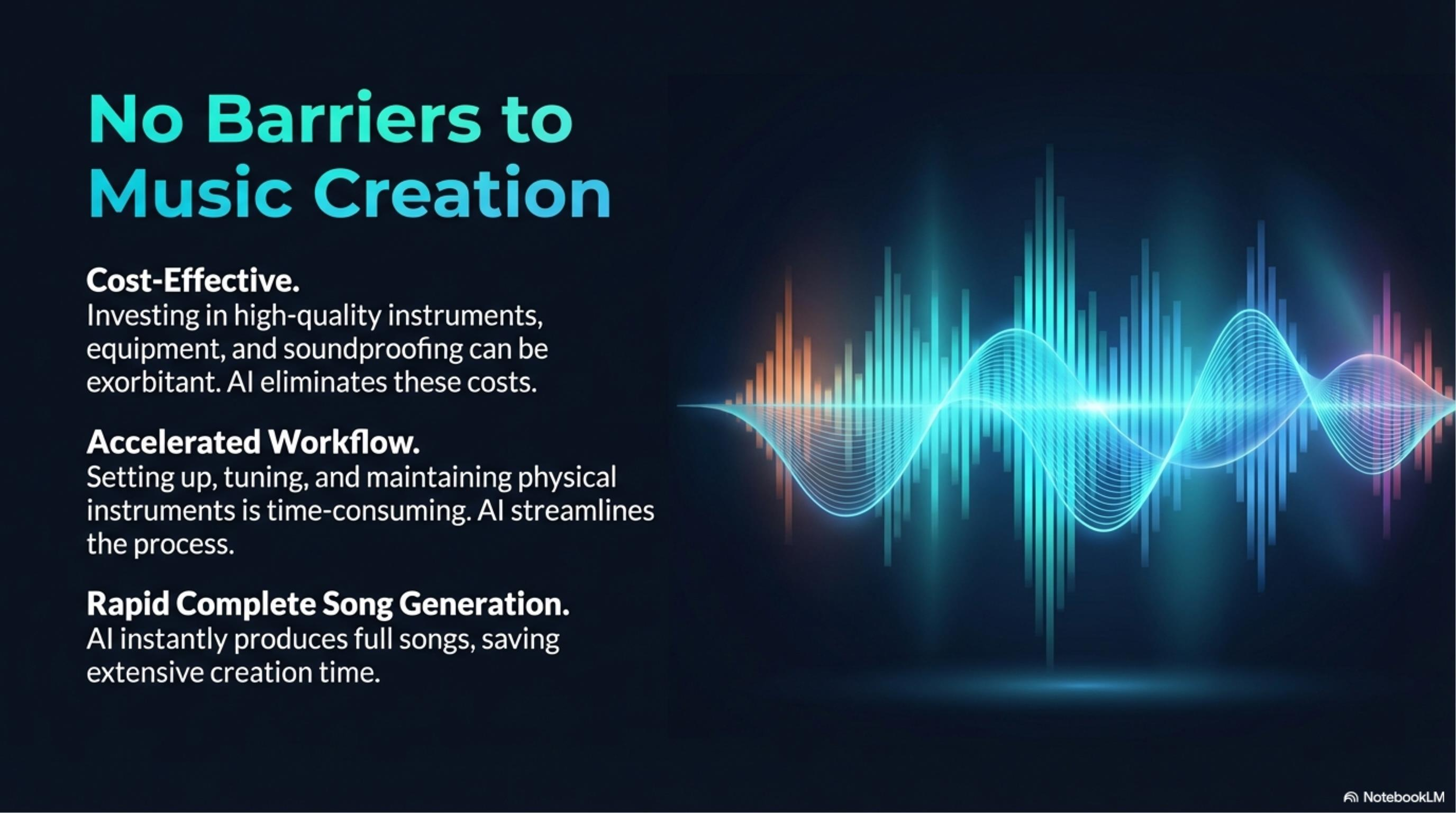 No Barriers to Music Creation — Cost-Effective, Accelerated Workflow, Rapid Complete Song Generation